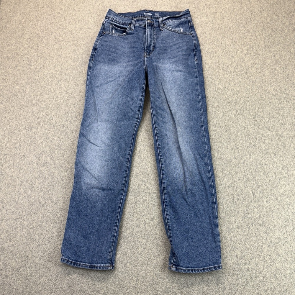 Old Navy Sky-Hi Straight Women's Size 10 Regular Extra High-Rise Jeans
